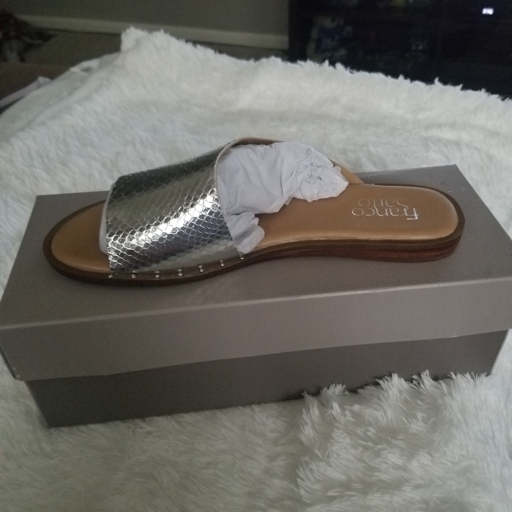 Franco Sarto Snake embossed sandal - Picture 3 of 4
